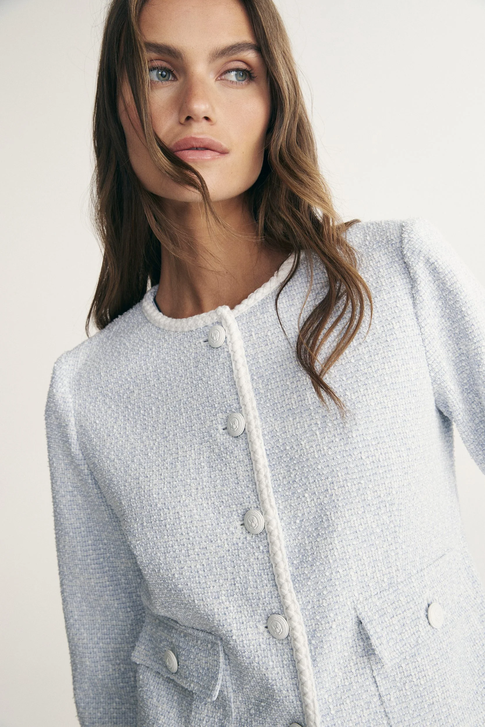Stretch jacket with ribbon - Image 4