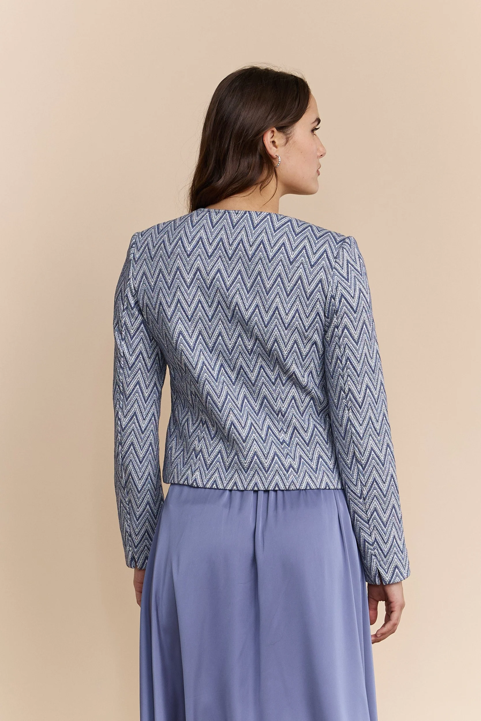 Stretch jacket with zipper - Image 2
