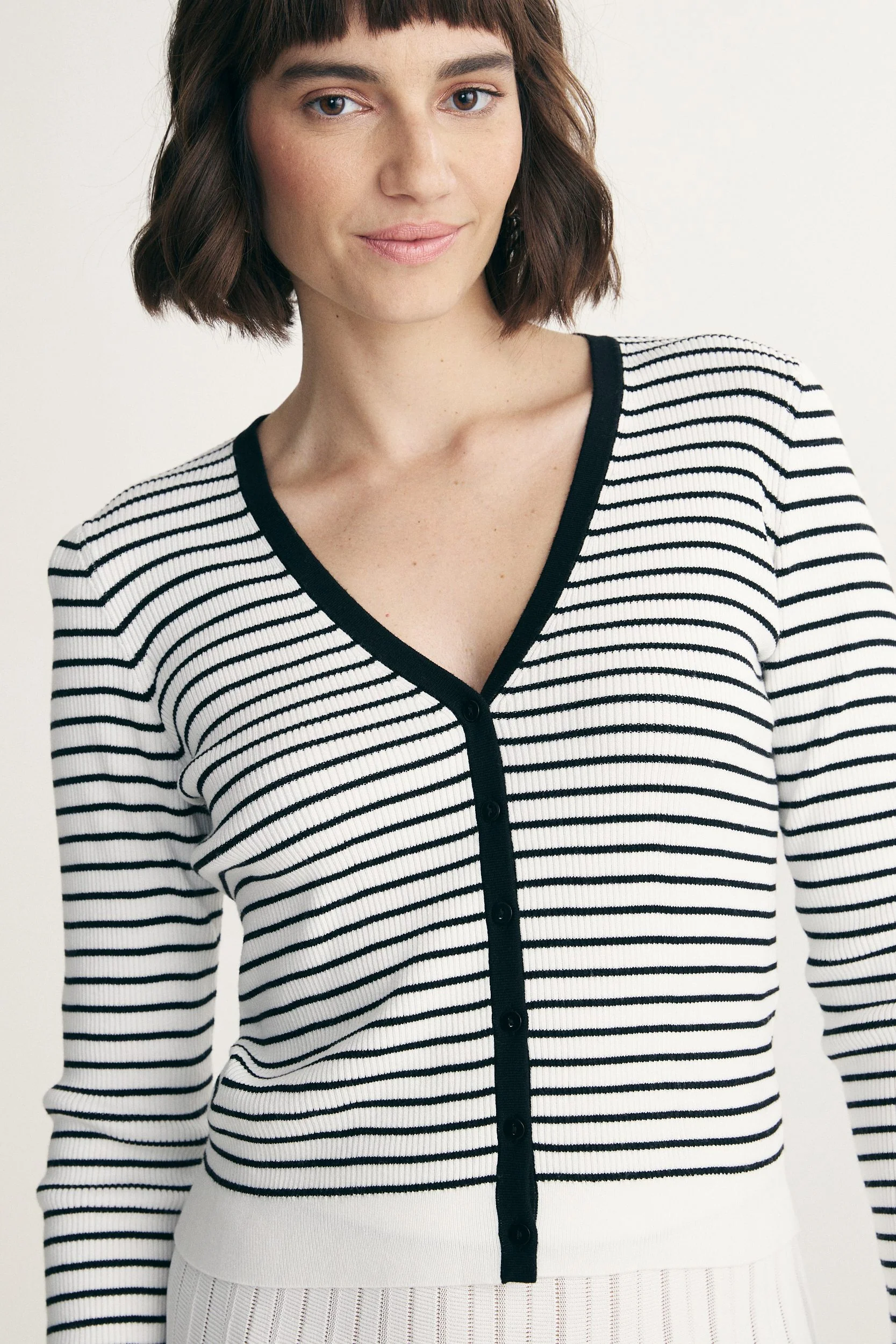 Striped cardigan