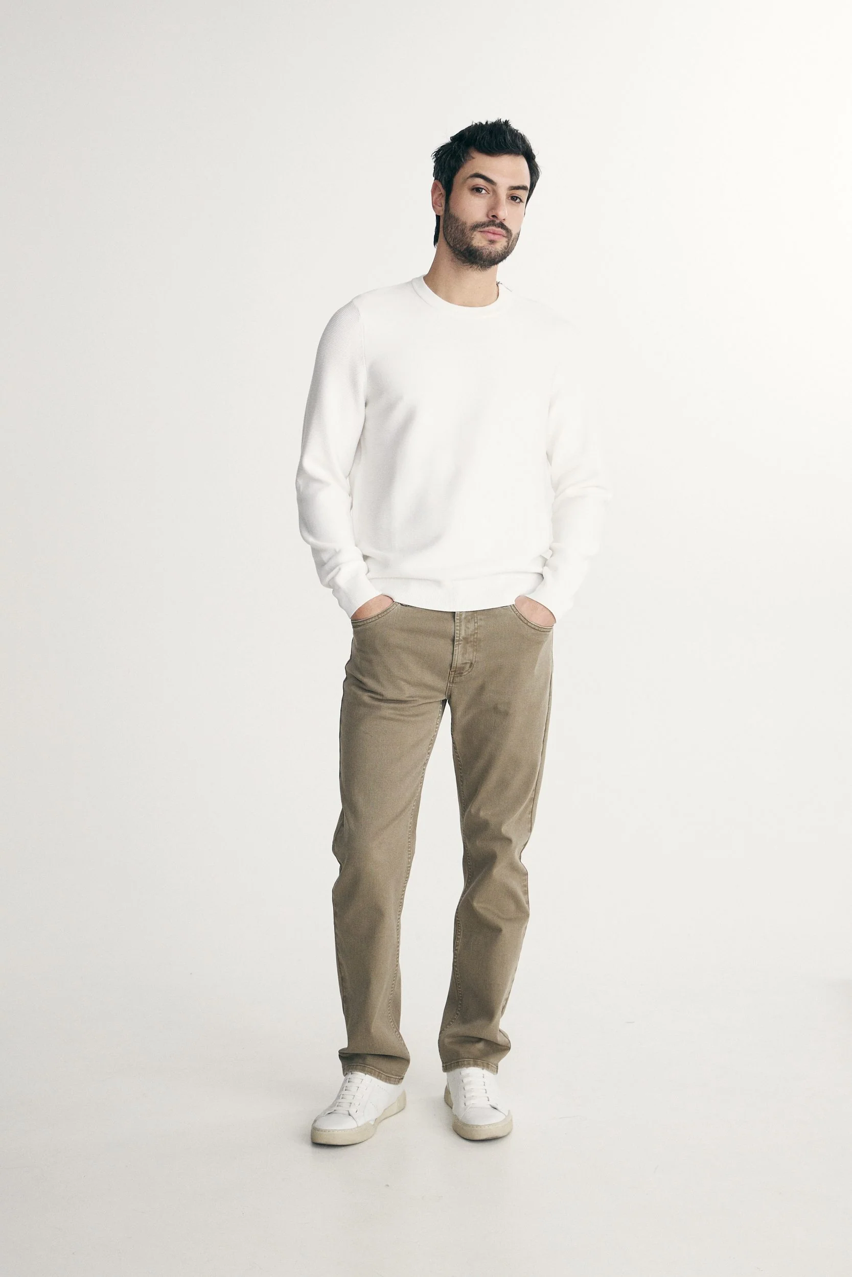 Sweater with shoulder zipper - Image 2