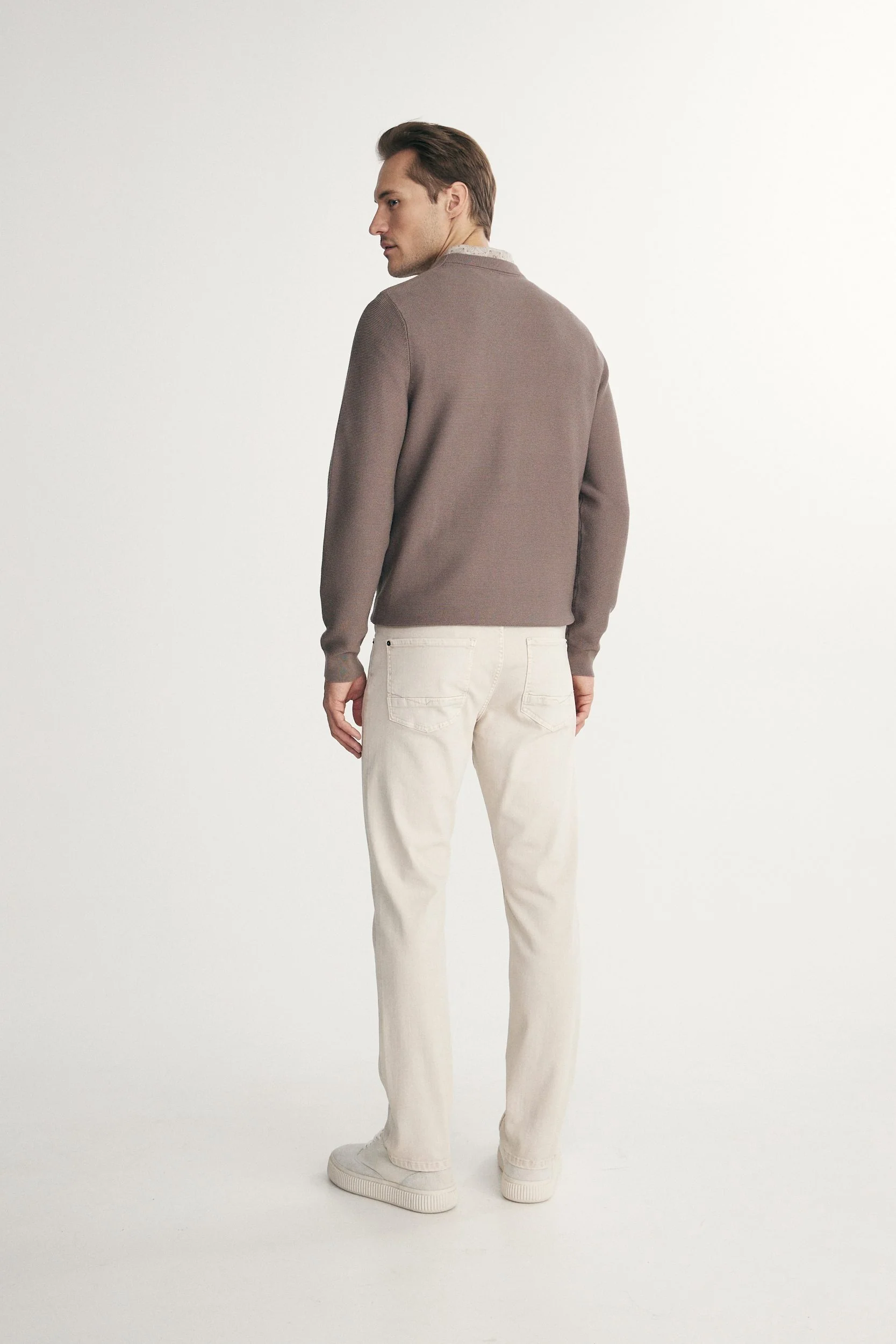 Sweater with shoulder zipper - Image 3
