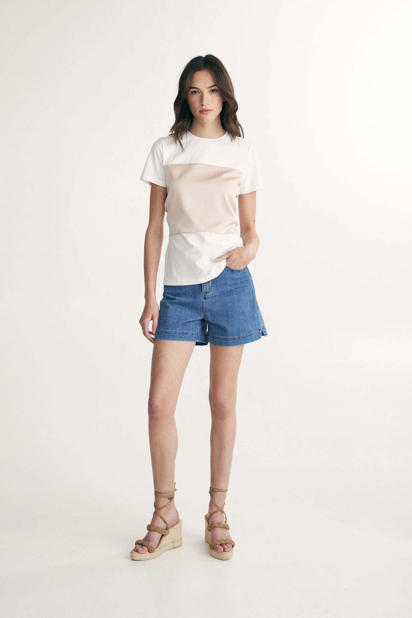 T-shirt with satin band - Image 3