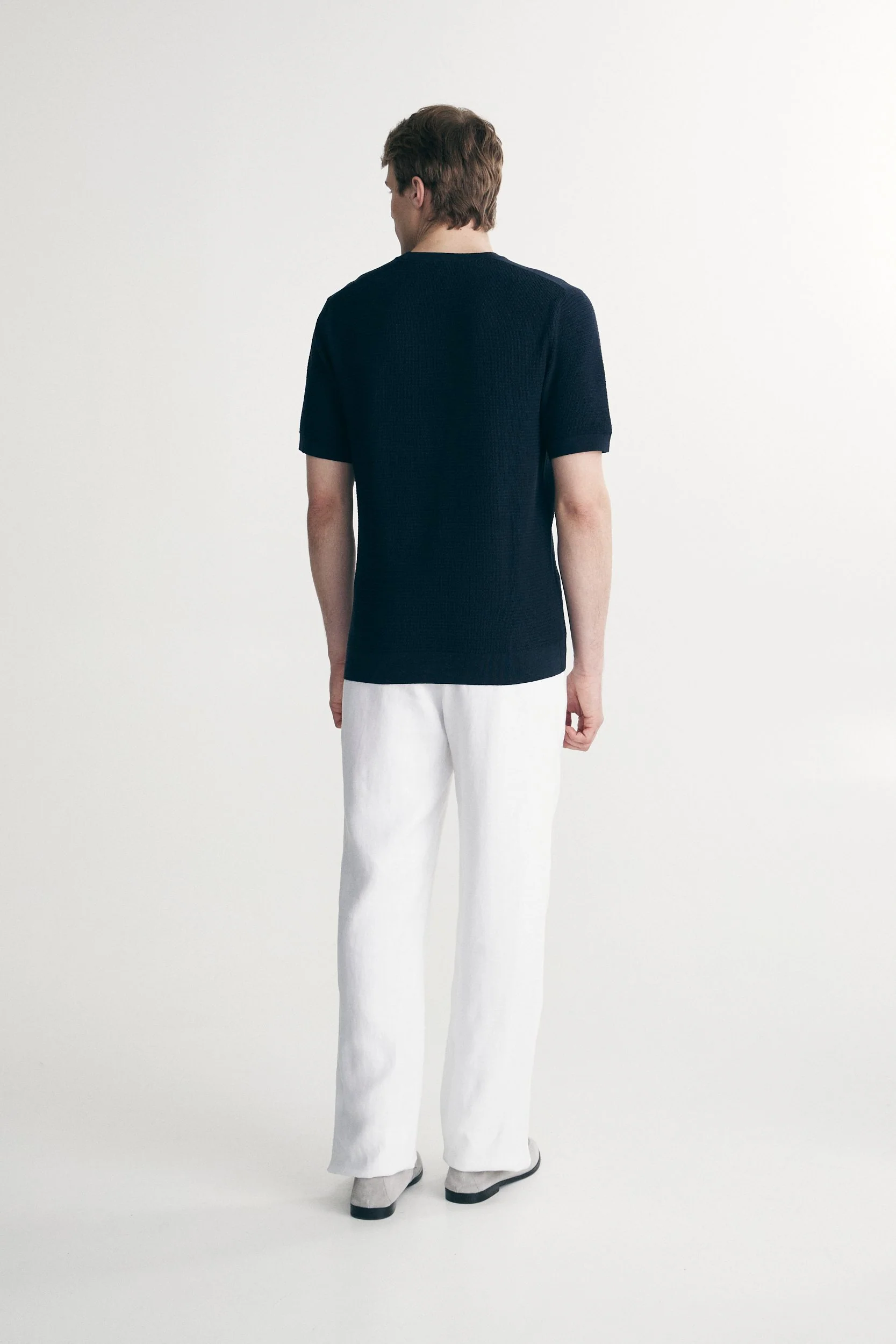 Textured crew neck sweater - Image 5