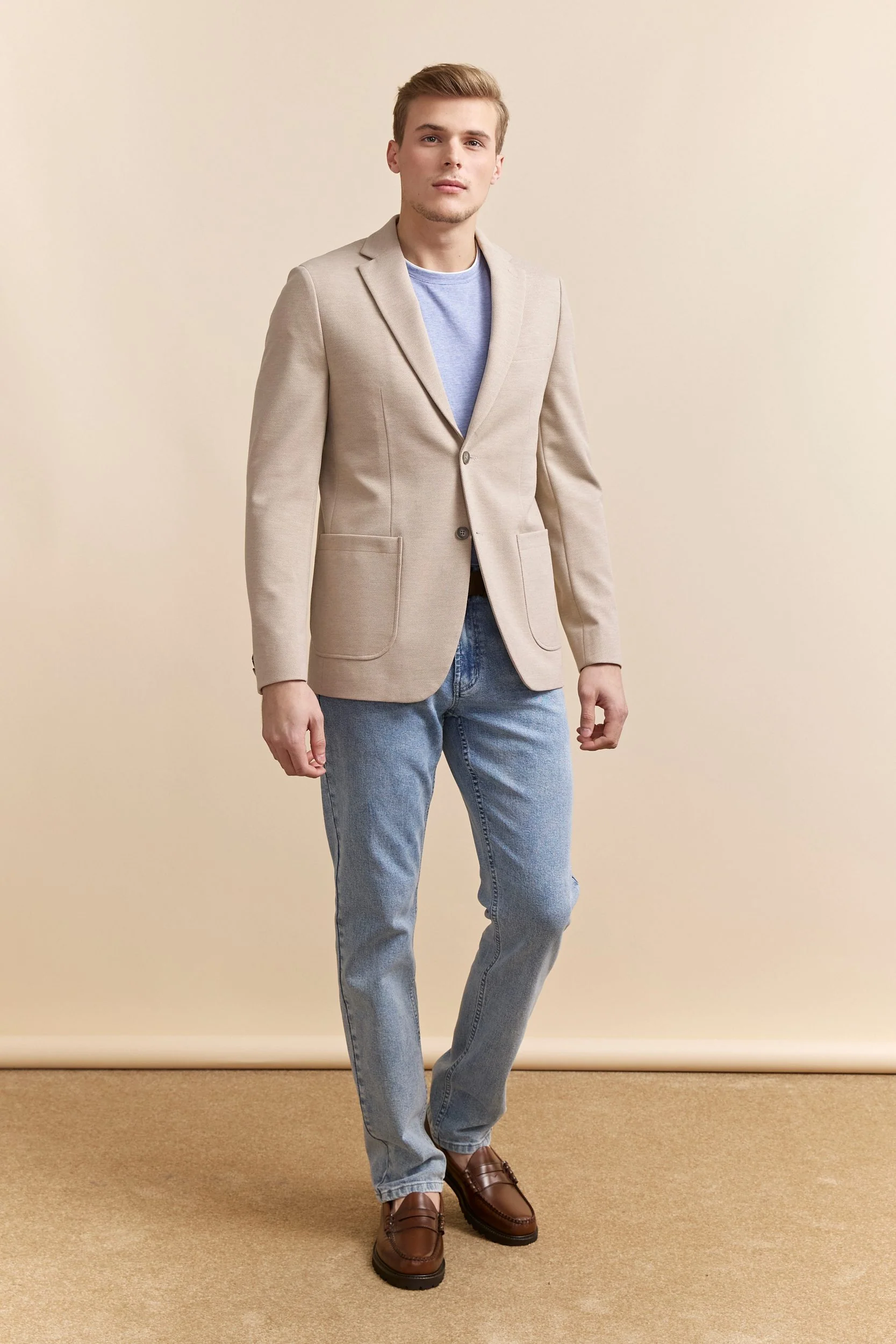 Textured Fitted knit blazer - Image 4