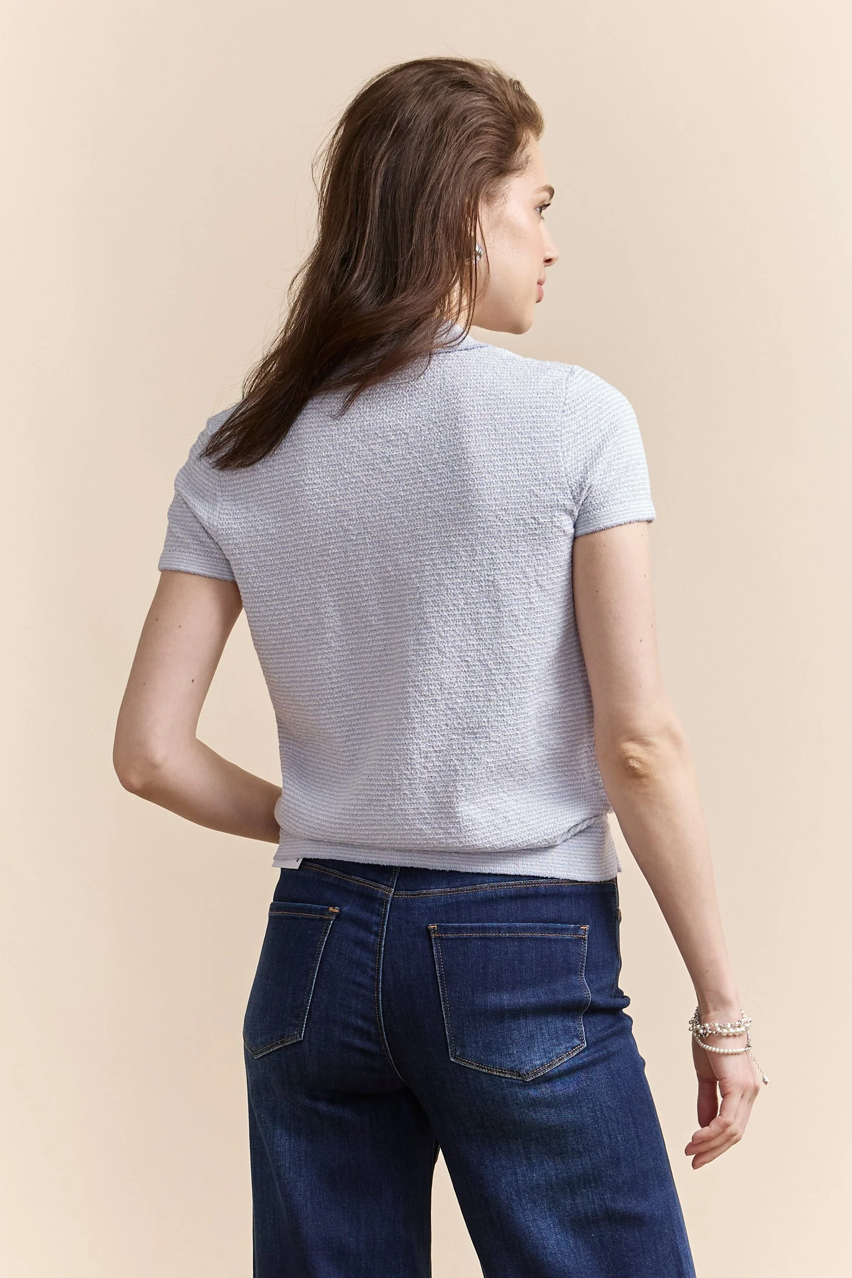 Textured polo sweater - Image 3