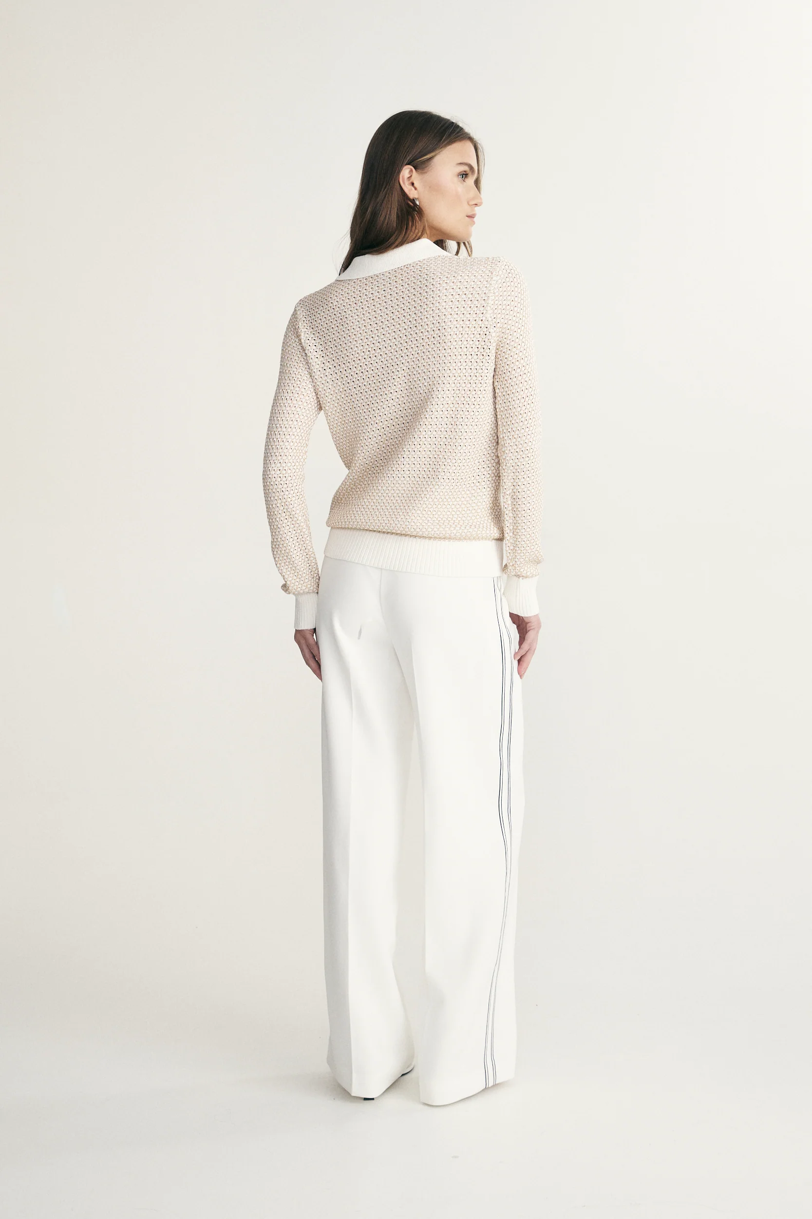 Textured polo sweater - Image 2