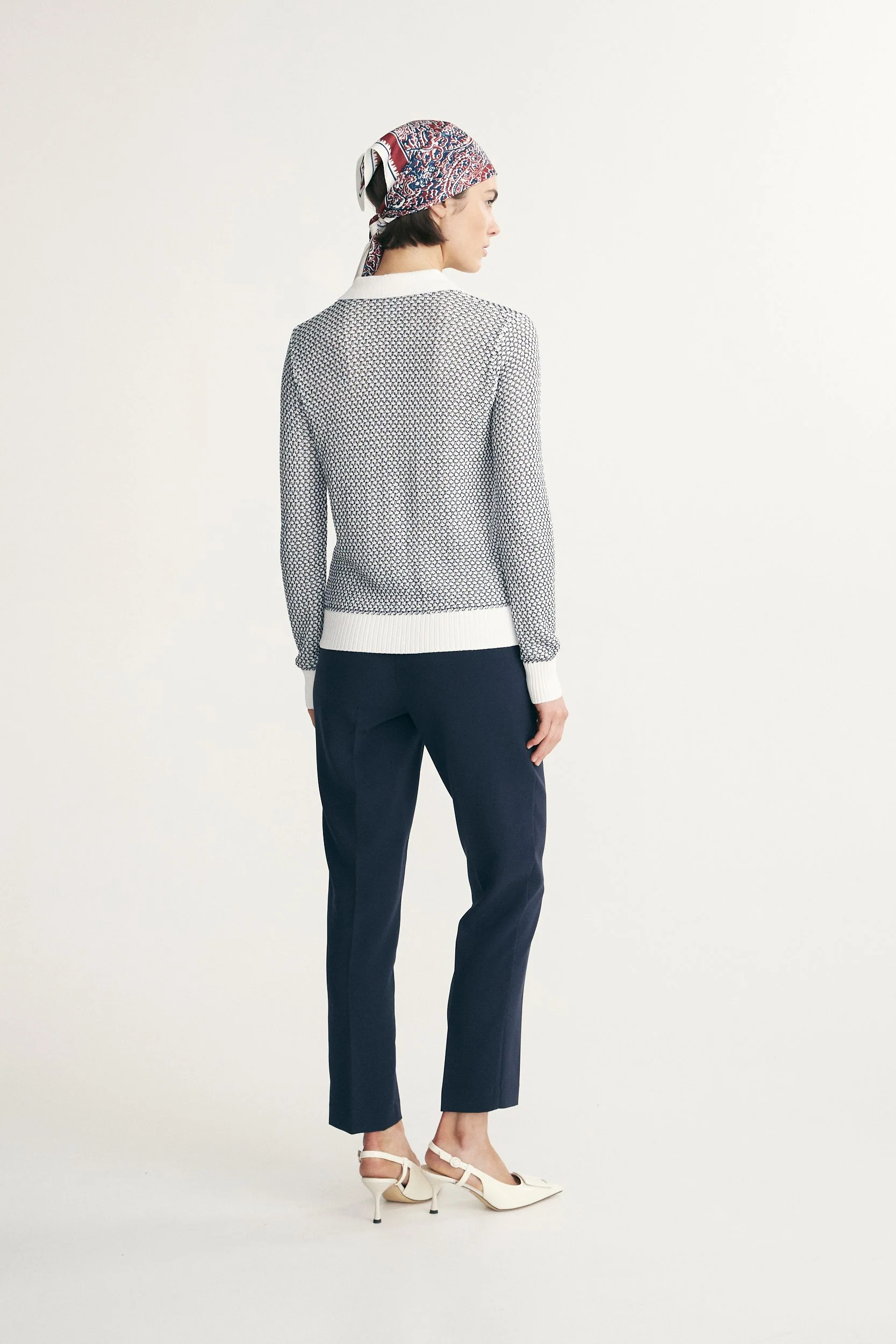 Textured polo sweater - Image 5