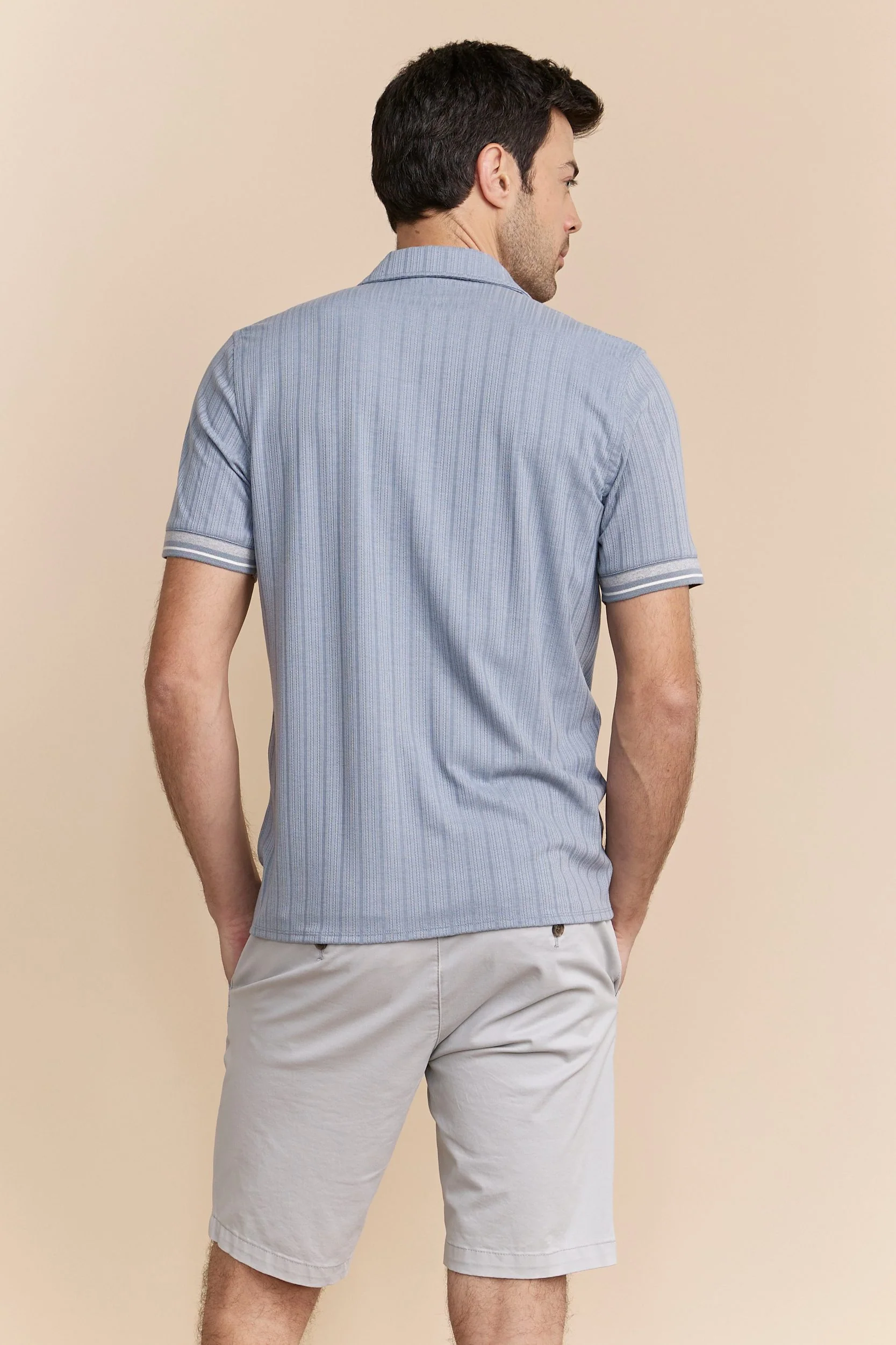 Textured ribbed jersey shirt - Image 5