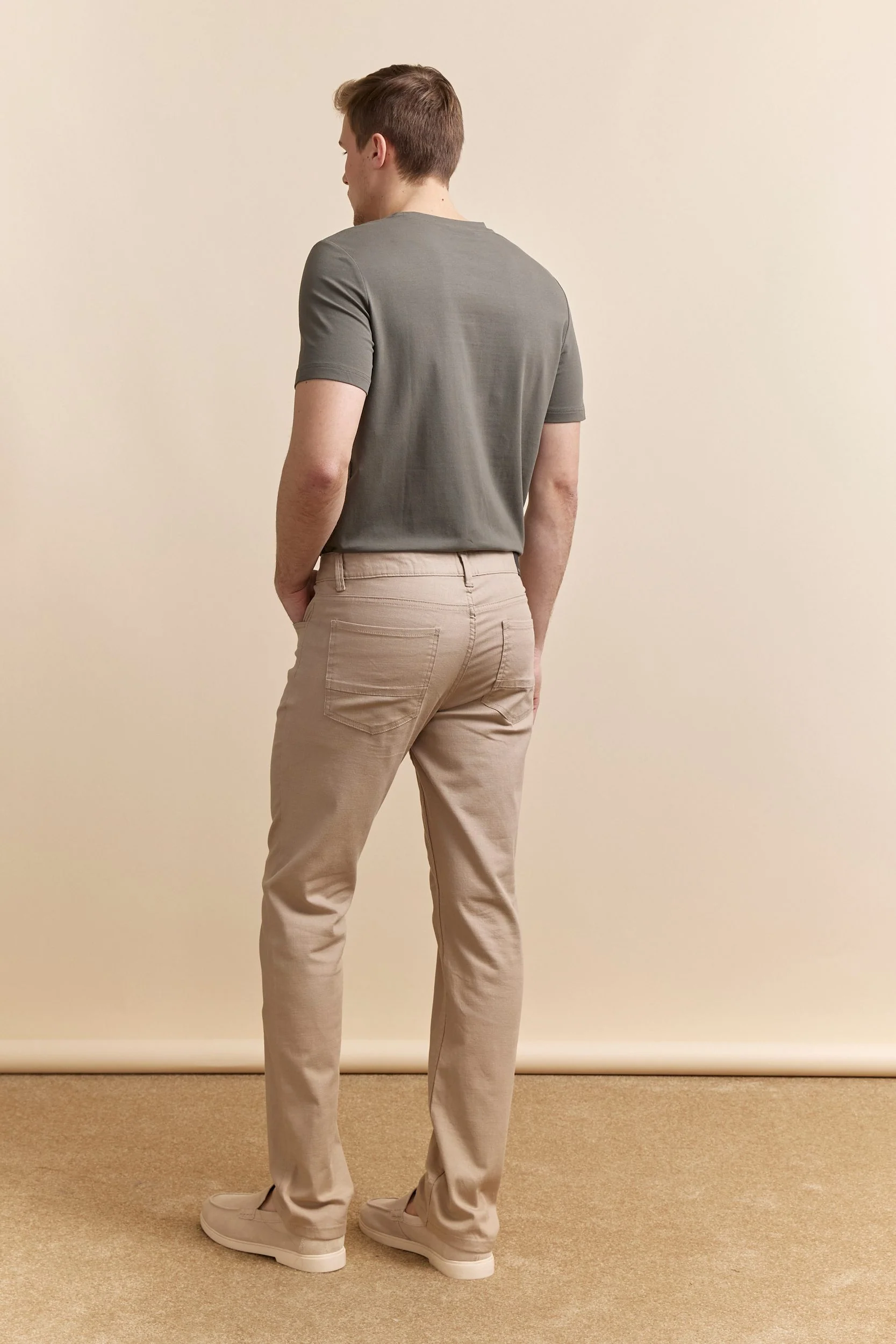 Five pockets textured Slim pant - Image 13