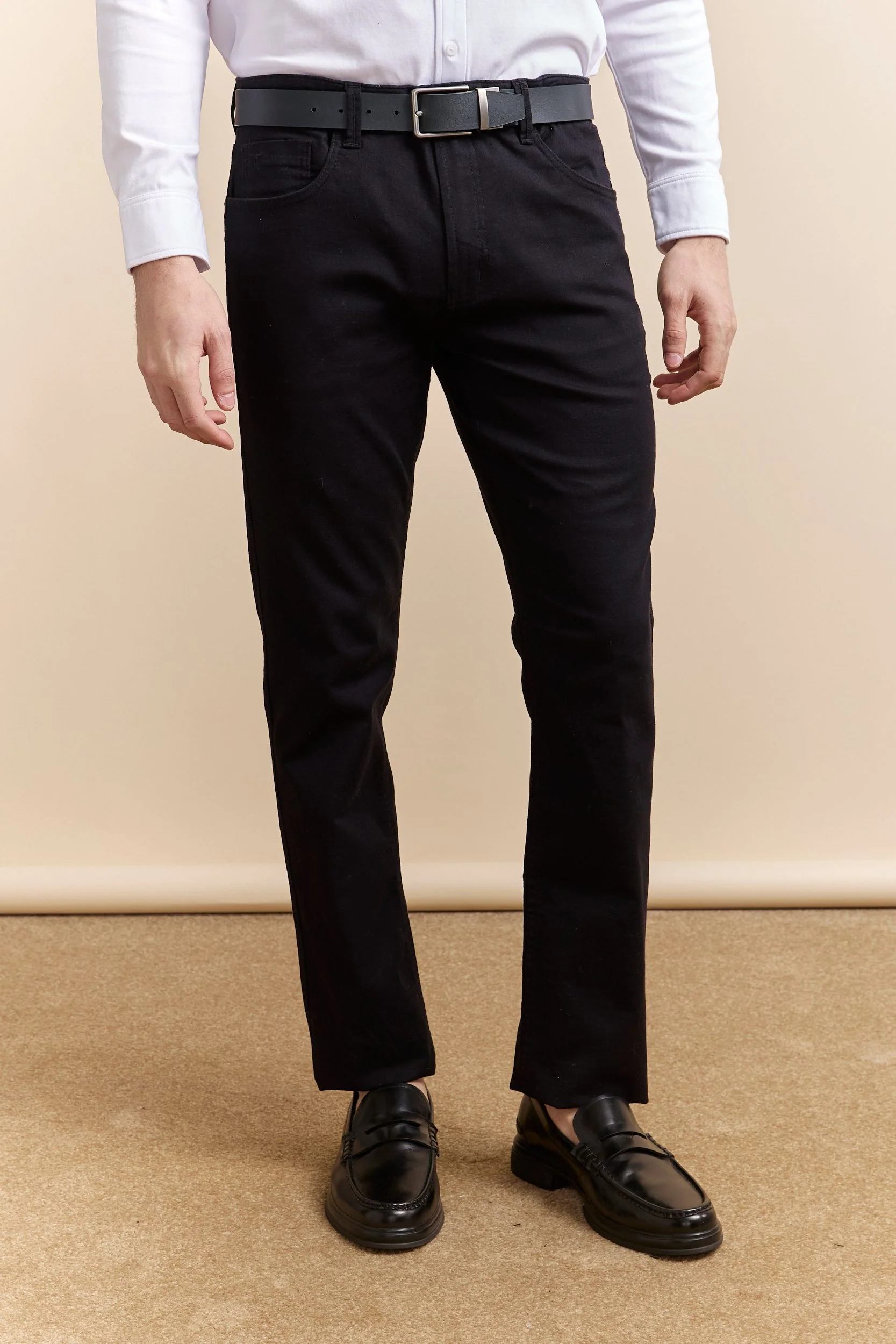 Five pockets textured Slim pant - Image 8