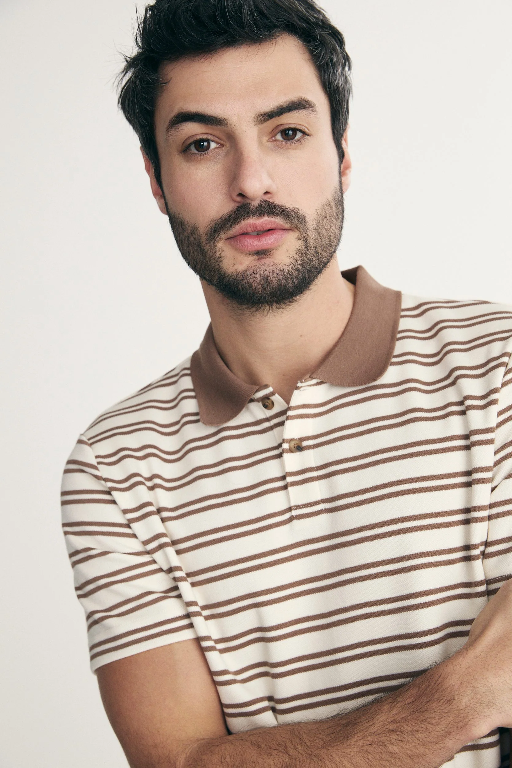 Textured striped polo - Image 4