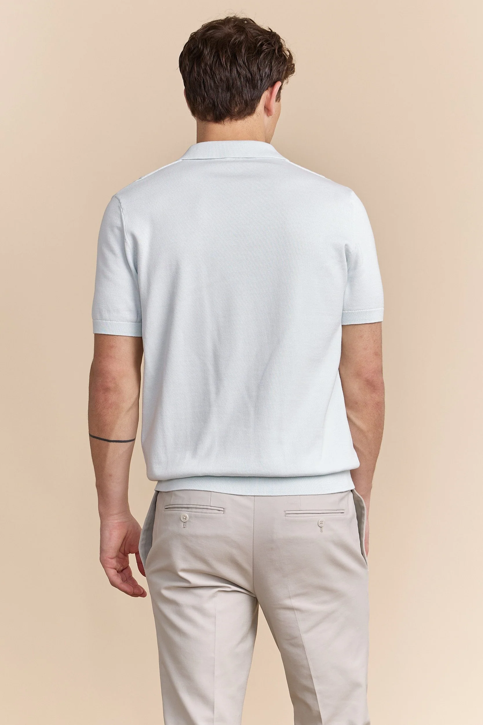 Textured vertical stripes polo - Image 2