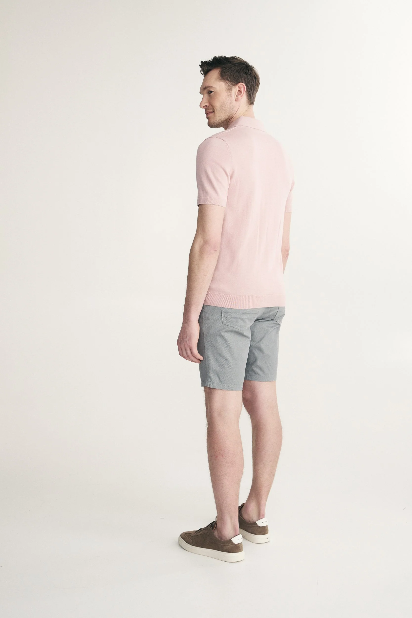 Textured vertical stripes polo - Image 2