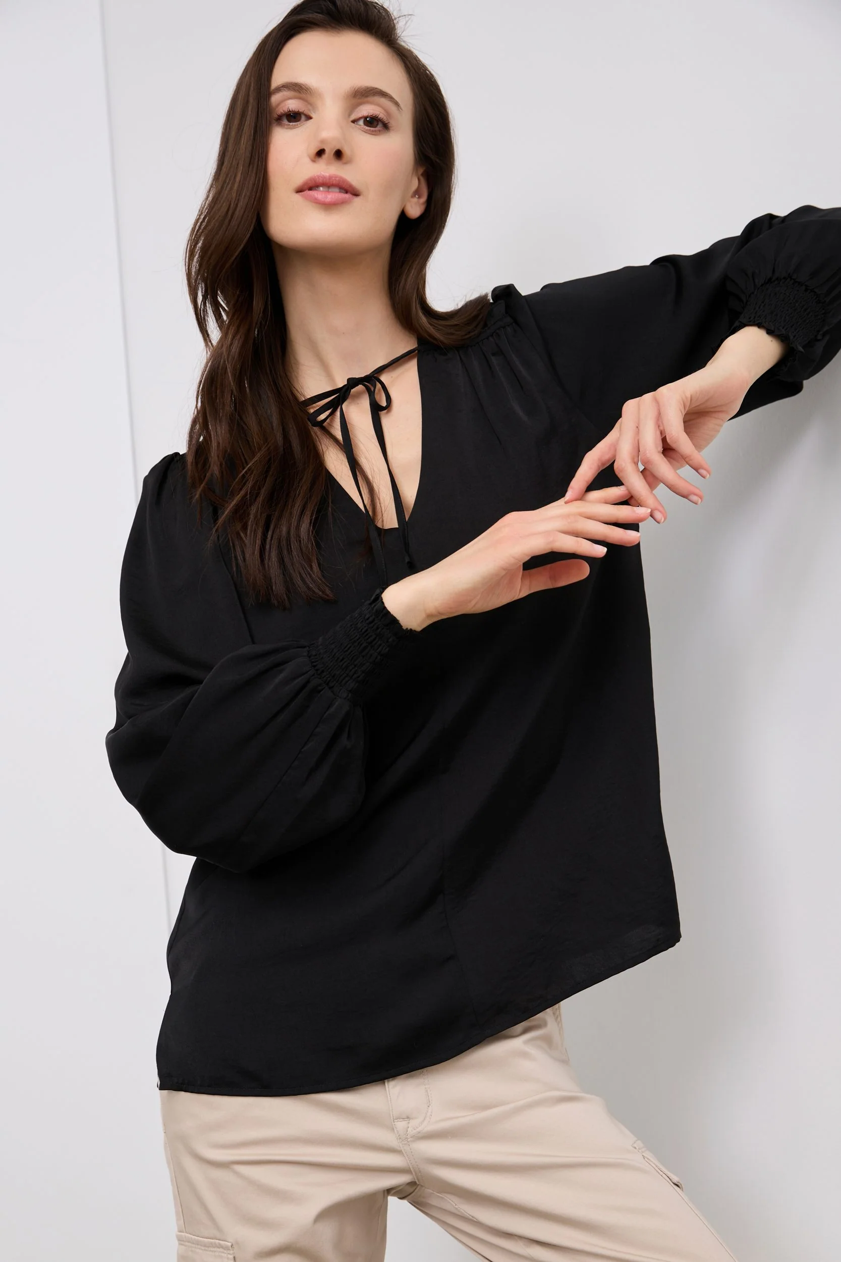 Top with puffy sleeve