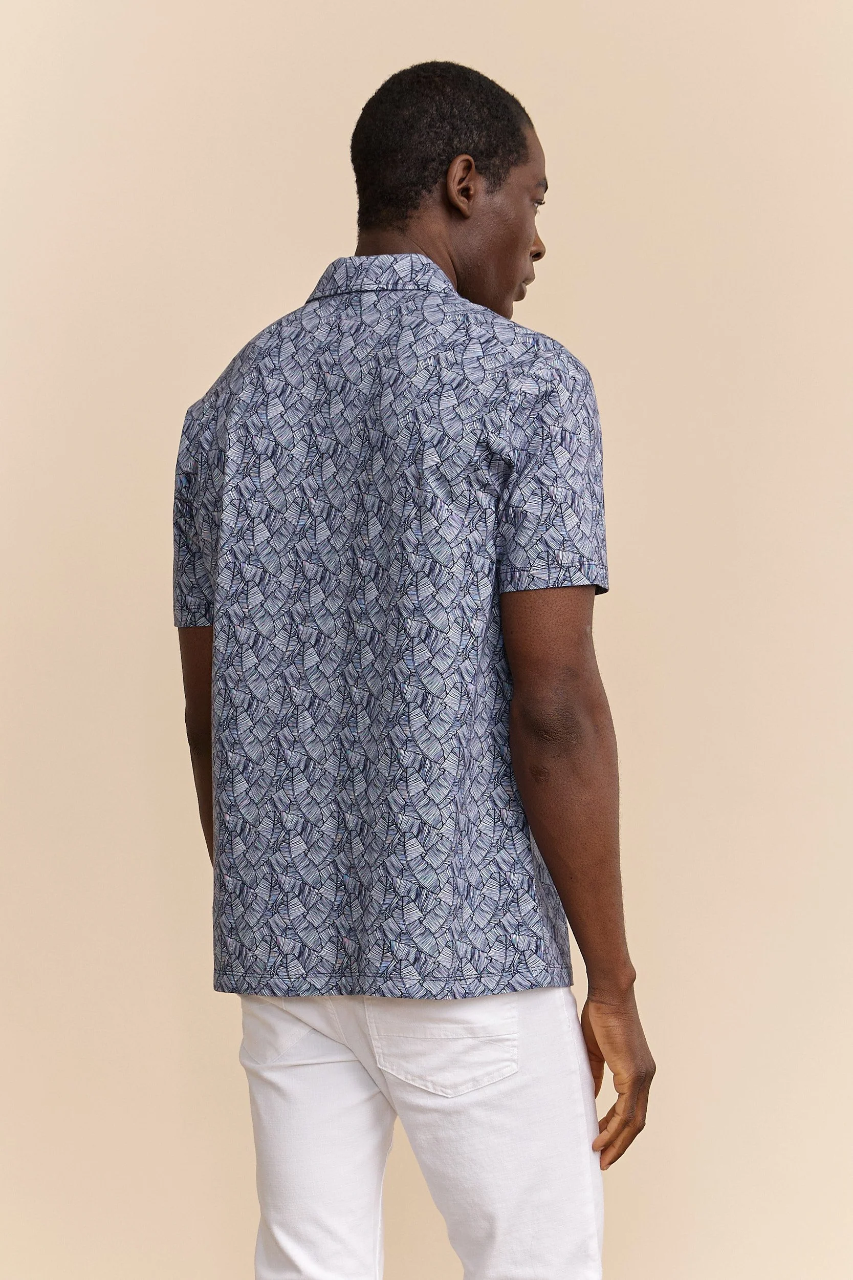 Tropical leaves print shirt - Image 2
