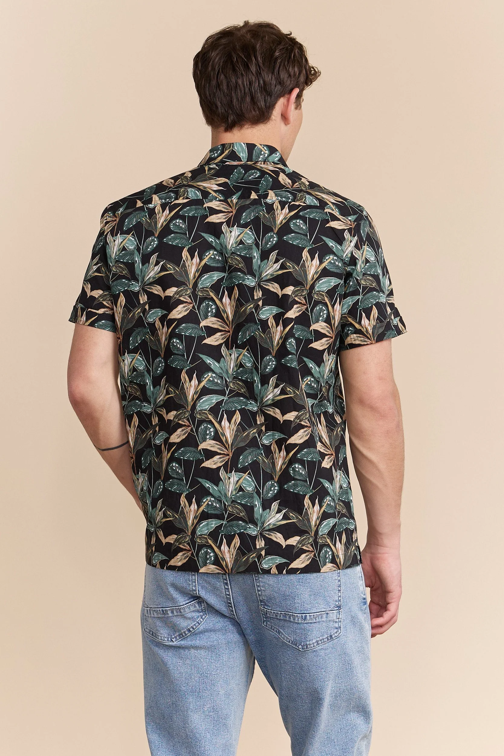 Tropical plants print shirt - Image 2