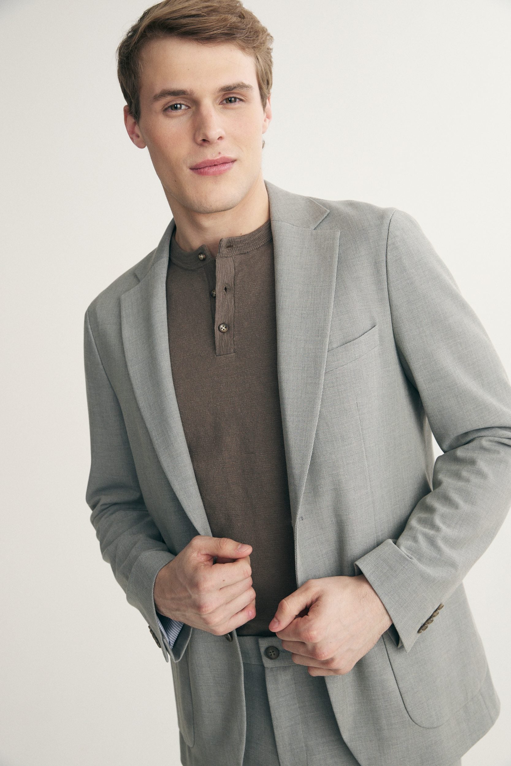 Two tone fitted jacket