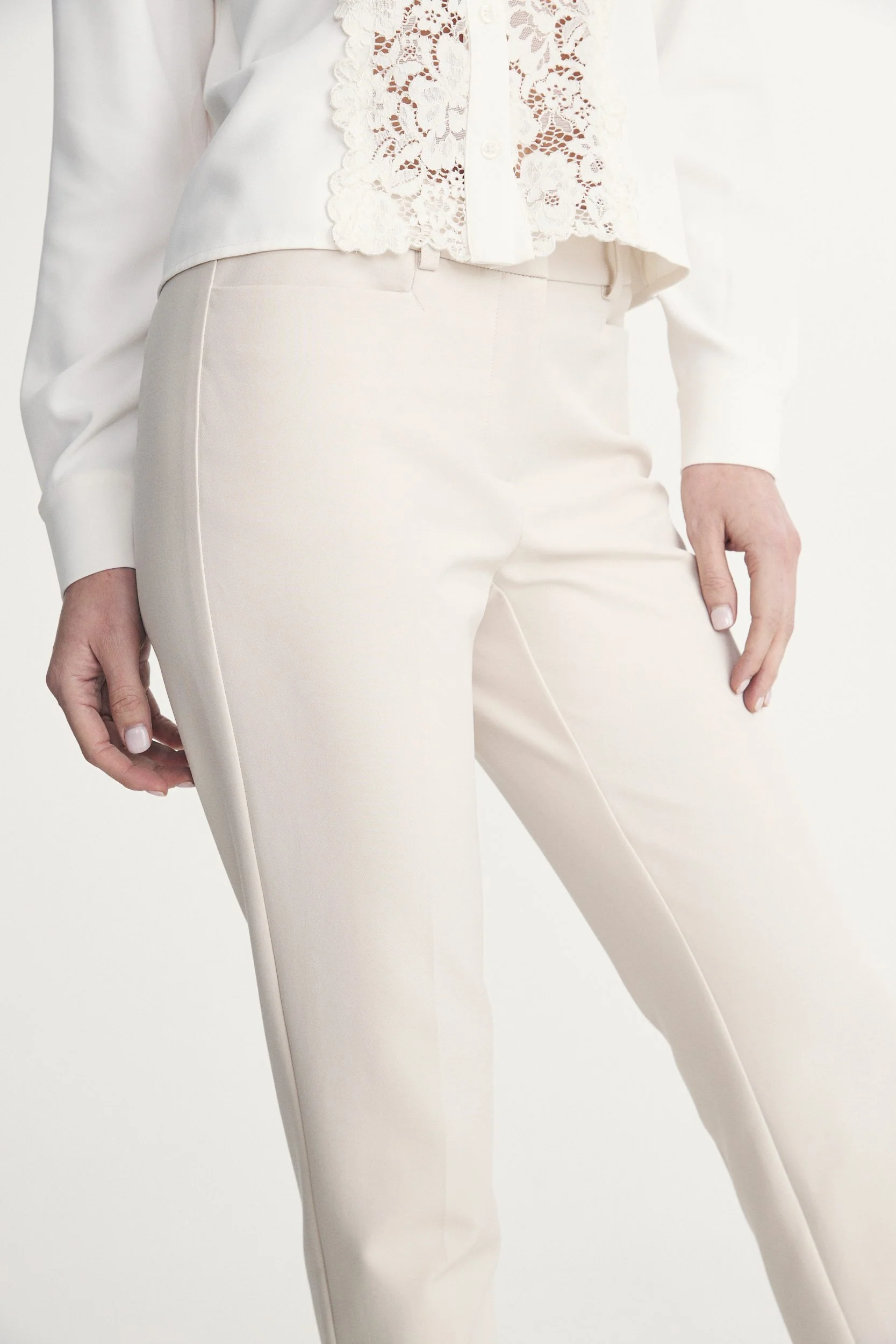 Straight cropped pants - Image 3