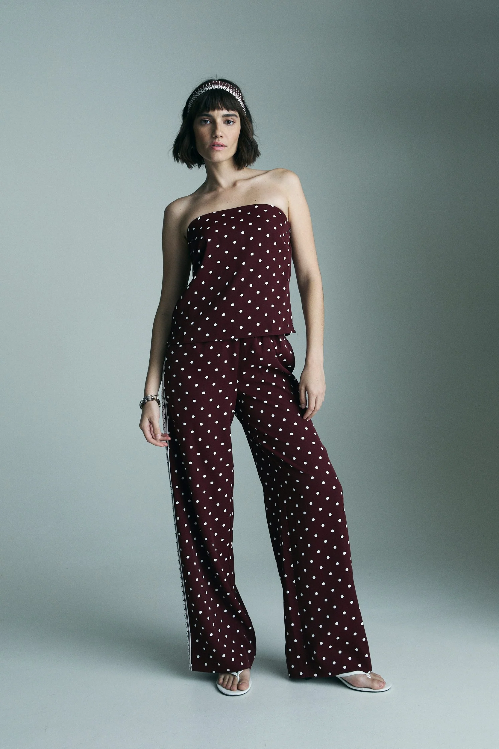 Wide leg polka dot pants - Image 4
