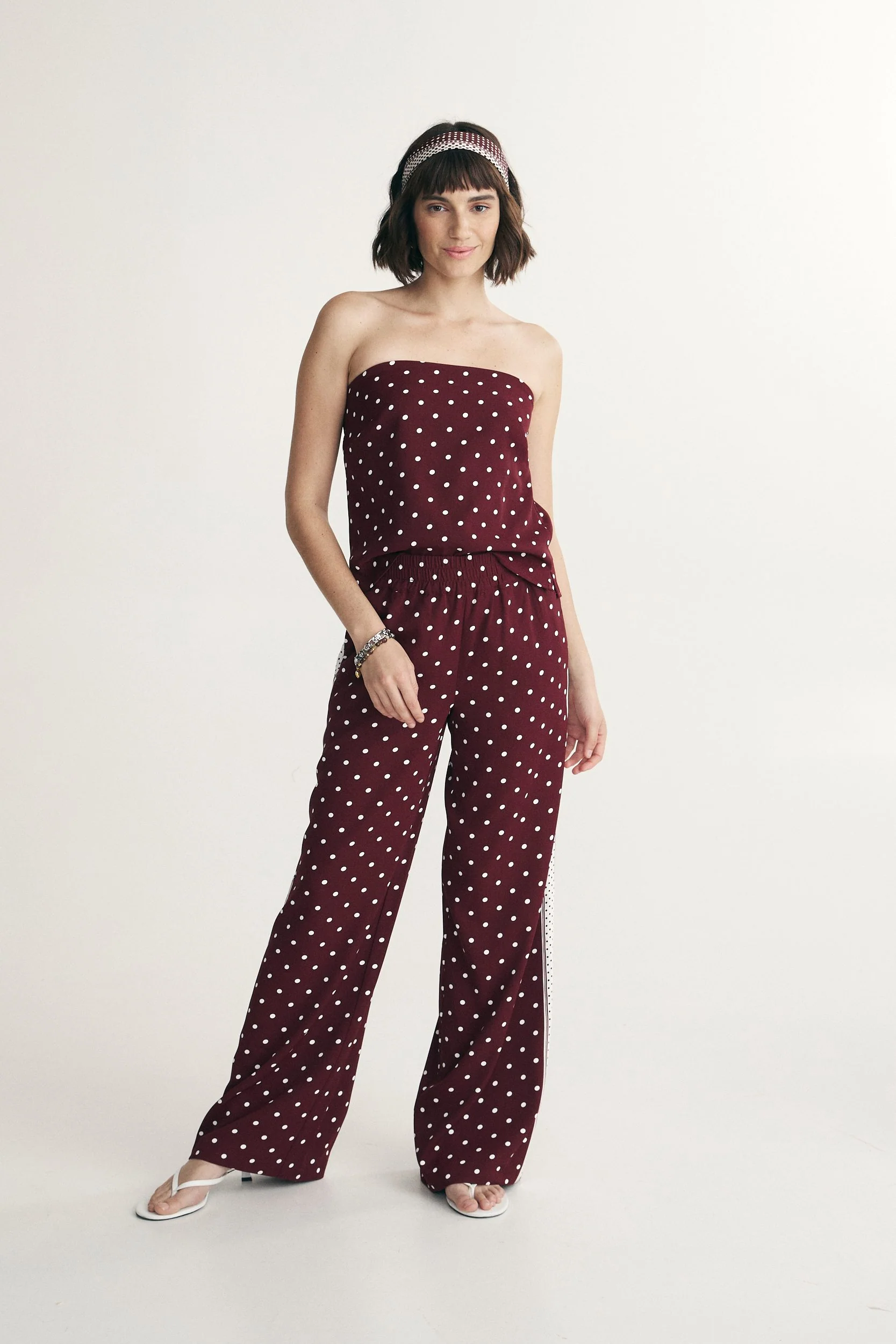 Wide leg polka dot pants - Image 5