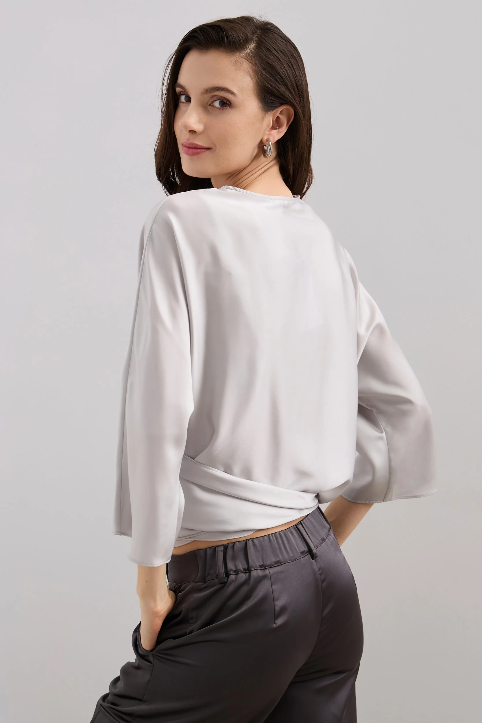 Multi function wrap blouse - Image 5