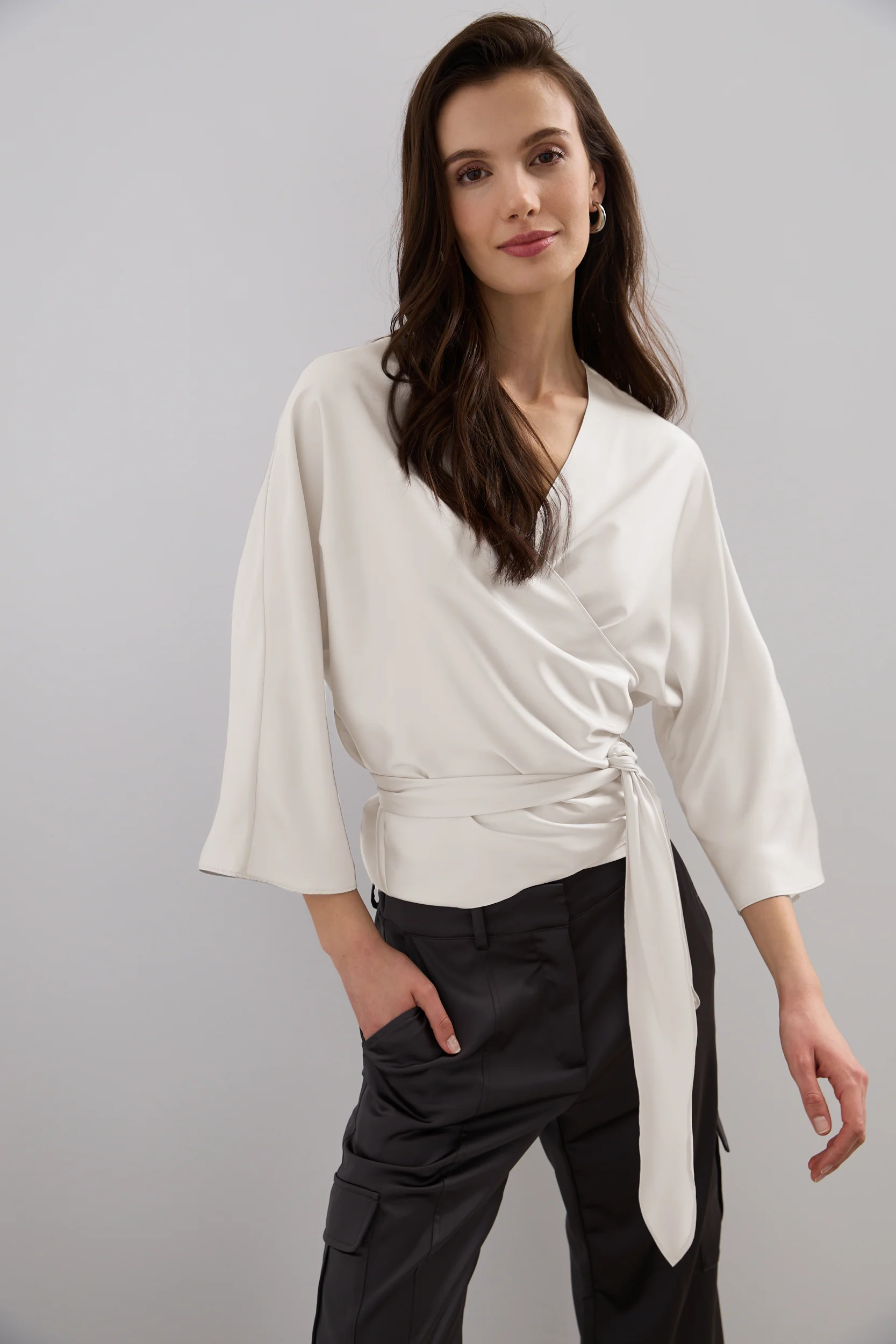 Multi function wrap blouse - Image 7